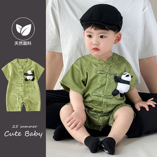 New Starting Point Clothing, Baby Clothes, Summer Jumpsuit, Thin Romper, Baby Boy, Chinese Style Full Moon Han Dynasty