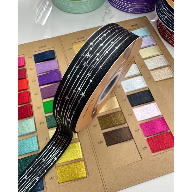 Explosiones transfronterizas estrellas de fijación en caliente galvanizado DIY arco de regalo de fiestas decoración cinta accesorios de ropa