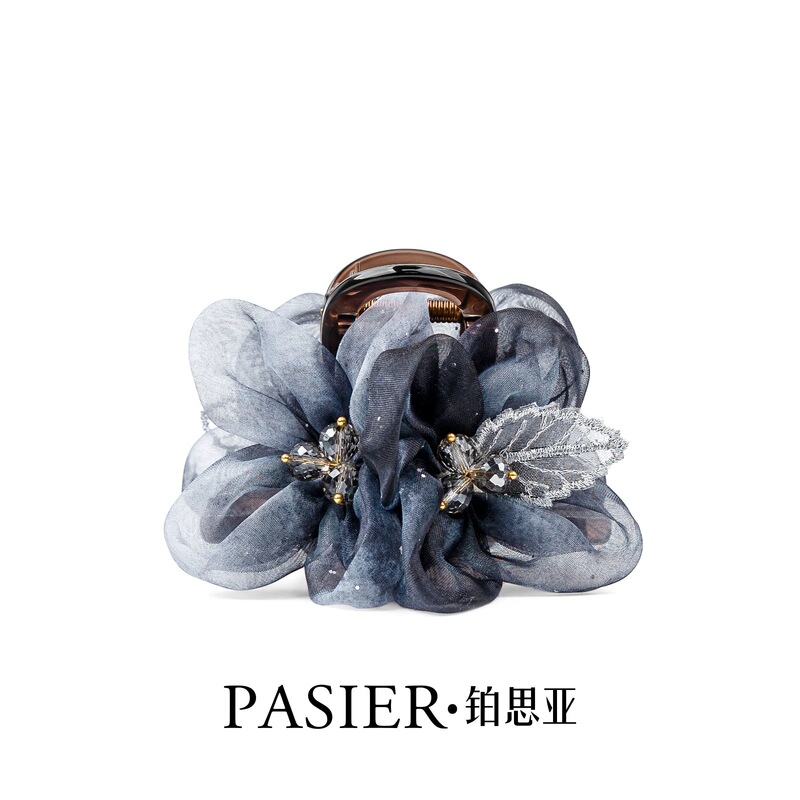 Ink-Style Floral Hair Clip for Women, 2025 New Model, New Chinese-Style Hairpin, Gradient Blue, Light Luxury Claw Clip Hair Accessory Ink-Style Floral Hair Clip for Women, 2025 New Model, New Chinese-Style Hairpin, Gradient Blue, Light Luxury Claw Clip Hair Accessory