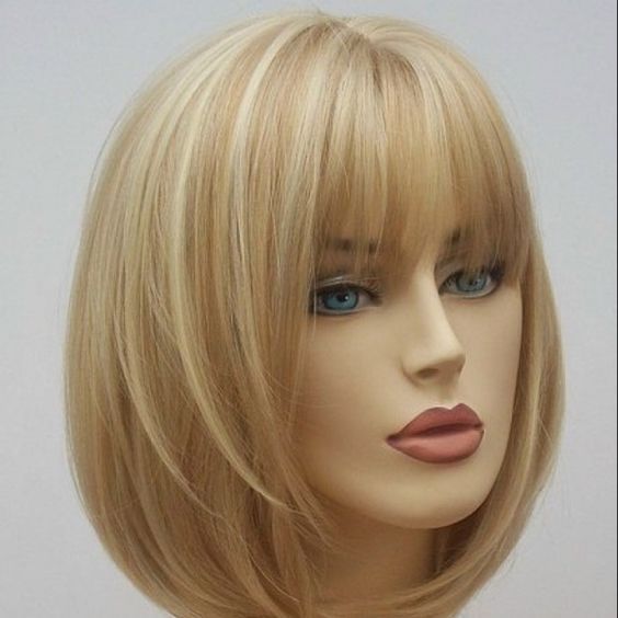 Fashion Short Straight Hair Chemical Fiber Wig Wholesale display picture 2