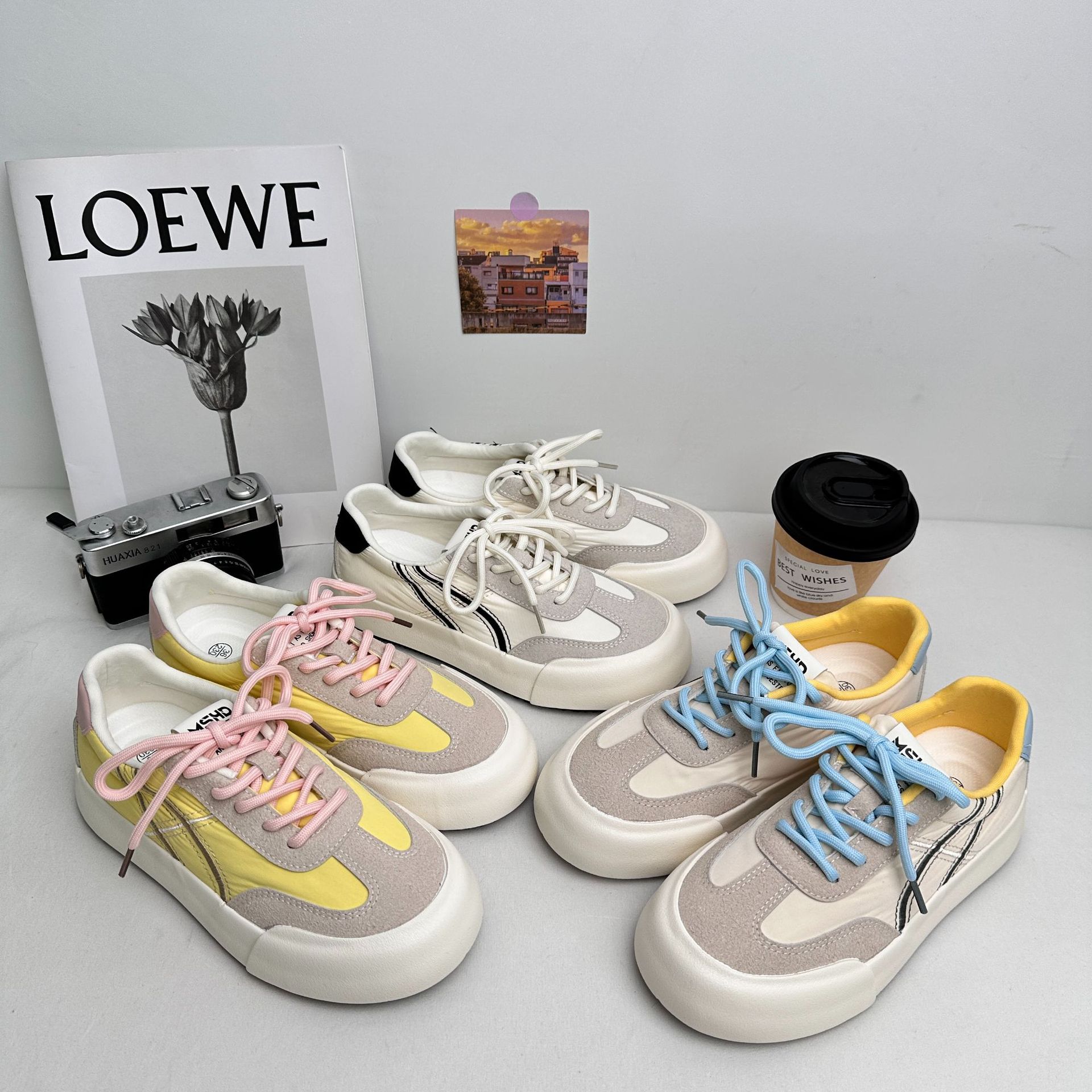 6631 zapatos de látex / zapatos de suela gruesa zapatos de mujer 2025 nuevo estilo de cabeza redonda retro chic diseño original zapatos de entrenamiento