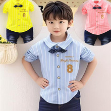 2025韩版秋季男童套装牛仔裤春秋款0-4岁宝宝衬衫运动套装