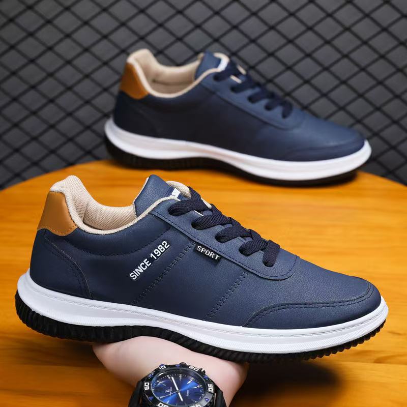 High-Quality New Running Shoes for Foreign Trade, Trendy Korean-Style Business Shoes, Sports Shoes, Comfortable and Lightweight Men's Soft-Soled Shoes