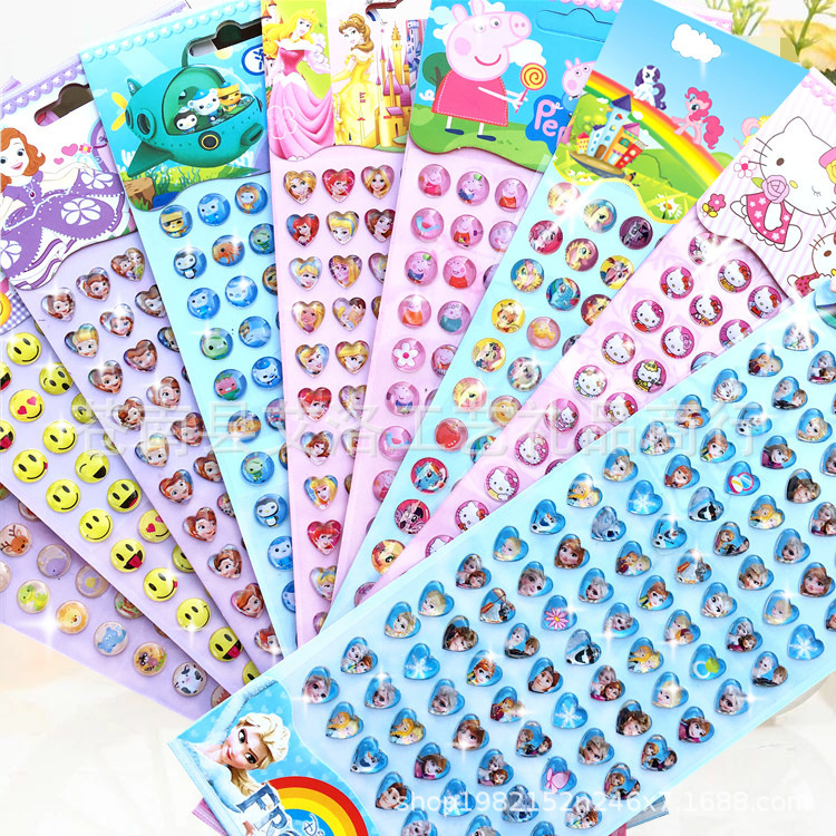 Sticker children's cartoon crystal diamond sticker 3D three-dimensional gem paste acrylic princess boy decoration 98 Sticker children's cartoon crystal diamond sticker 3D three-dimensional gem paste acrylic princess boy decoration 98