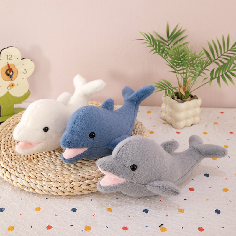 New Cute Simulation Dolphin Aquarium Doll Children's Doll Nap Pillow Cartoon Plush Toy Wholesale