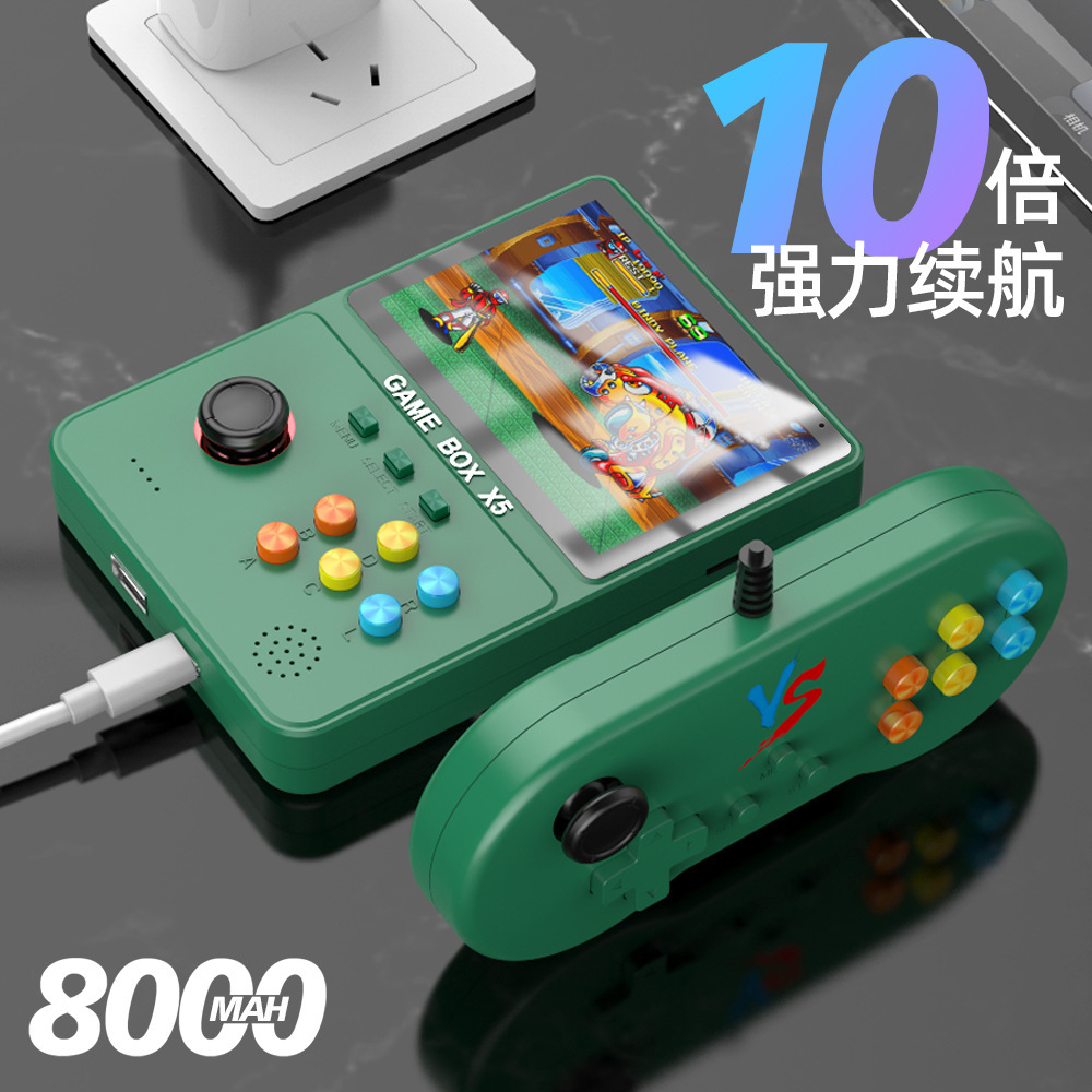 X5 New Joystick Psp Handheld Game Console 32g Kidsren's Nostalgic Nes Arcade Mini Power Bank Game Handheld Console