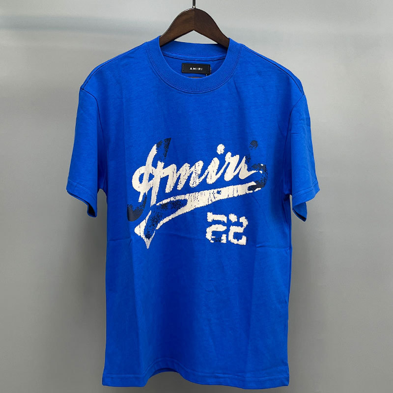 Amiriアメリカ潮牌高街男女カップル同項ゆるい半袖tシャツ夏薄い丸襟半袖|undefined
