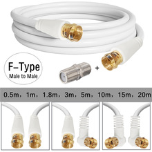 F头公公视频线卫星接收器射频线英制F头机顶盒天线有线带F母母头