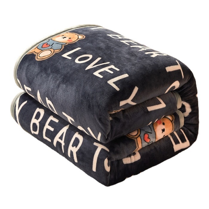 360k thickened blanket flannel blanket wholesale solid color coral velvet bed sheet blanket afternoon nap blanket gift box blanket