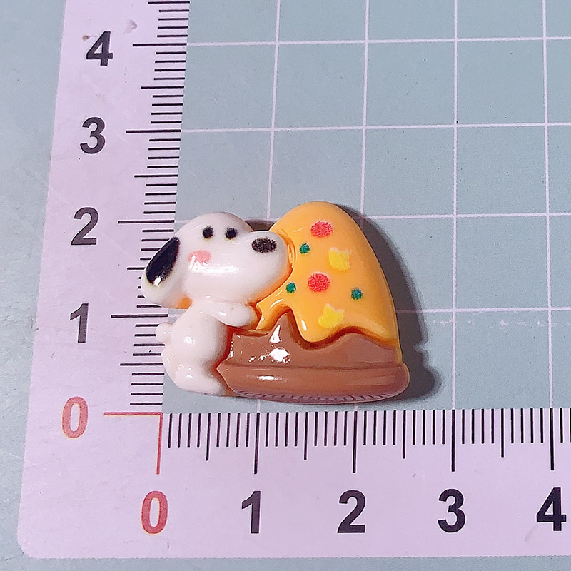 Nuevo oso de dibujos animados hamburguesas de alimentos para animales juegan accesorios de resina diy clip para el cabello de teléfono celular agujero de botón accesorios hechos a mano