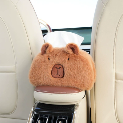 Cartoon Car Tissue Box Internet Red Cappi Barra Hanging Tissue Box Multifunctional Car Armrest Box Paper Box (Car tissue box/set) - capabala-tissue-box-simple