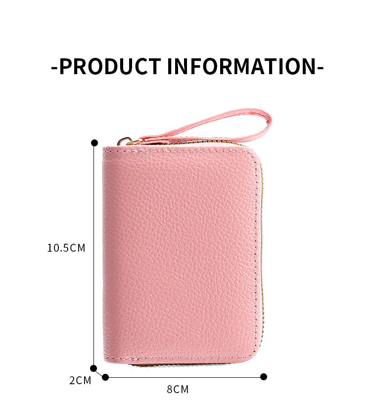 45g Weight Synthetic Leather Lining Material Zipper Closure Type Card Holder Bags Type Daily Occasion Pu Leather Material Solid Color Pattern All Seasons Season Unisex Gender Casual, Sweet Style Square Shape Unisex Solid Color Pu Leather Zipper Card Holders 5