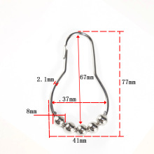 厂家浴室配件勾 五珠葫芦型挂钩 金属扣 浴帘窗帘挂钩 现货批发