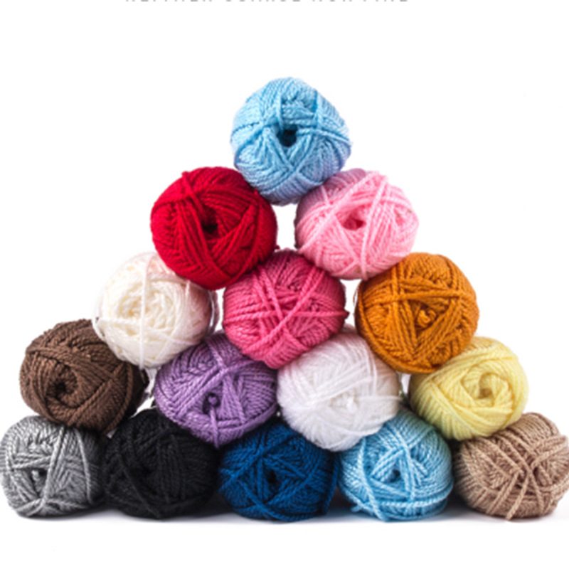 现货跨境腈纶段染毛线粗毛线手编钩织拖鞋鞋垫坐垫纱线批发