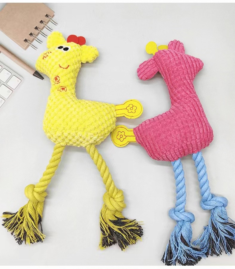 Nueva colección de juguetes sonoros de peluche para perros, juguetes de mascotas resistentes a la mordida para perros