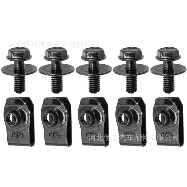 Car-Body-Bolts-U-nut-Clips-M6-