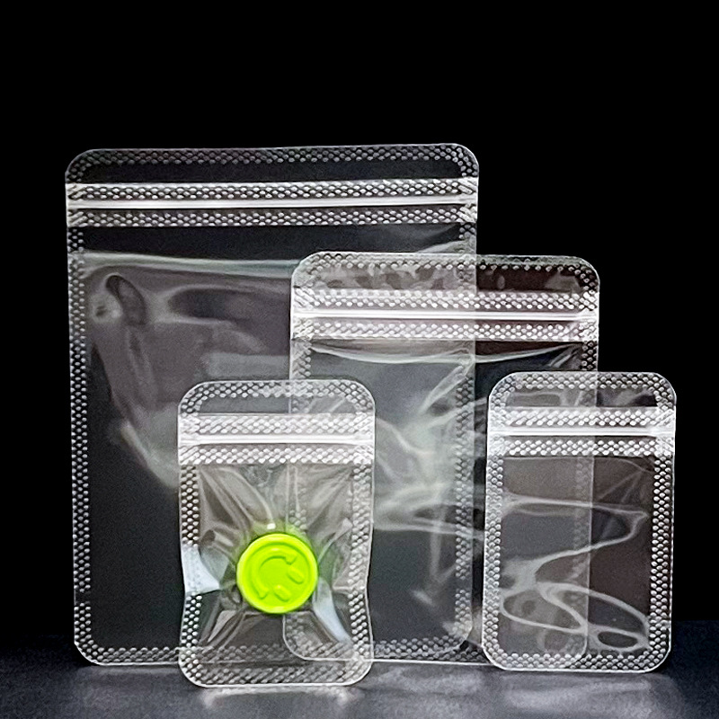 佛珠手串首饰节日礼品透明塑料袋现货多尺寸选择平底自封口包装袋