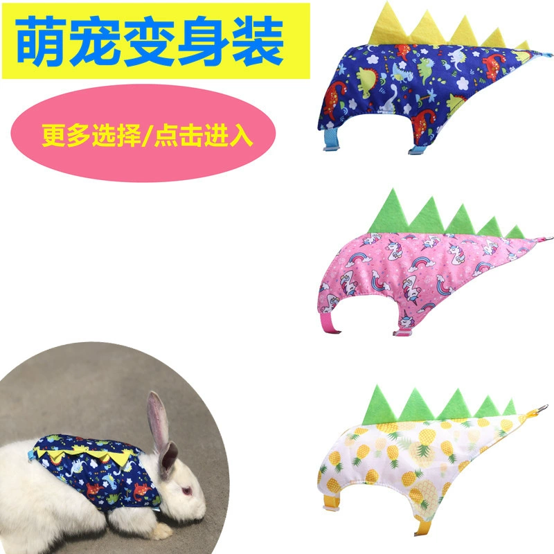 Милая одежда для трансформации динозавров Одежда для кроликов Весенняя и осенняя одежда для домашних животных Одежда для собак и кошек Смешная одежда для домашних животных