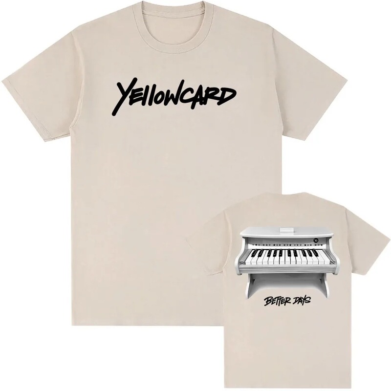 Good Days Piano Yellow Label T-Shirt Rock Band Graphic Fashion T-Shirt Short Sleeve Summer Men's T-Shirt Loose Fit Unisex Good Days Piano Yellow Label T-Shirt Rock Band Graphic Fashion T-Shirt Short Sleeve Summer Men's T-Shirt Loose Fit Unisex