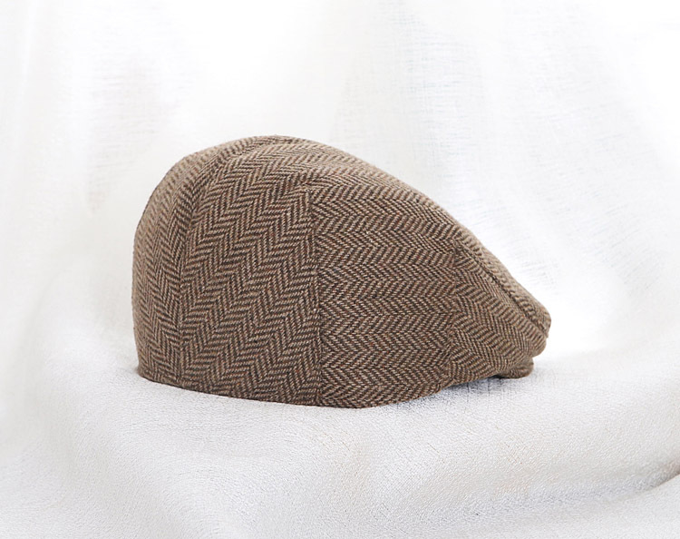 Unisex Newsboy Cap Herringbone Vintage Octagonal Hat For Couples_voghion.com
