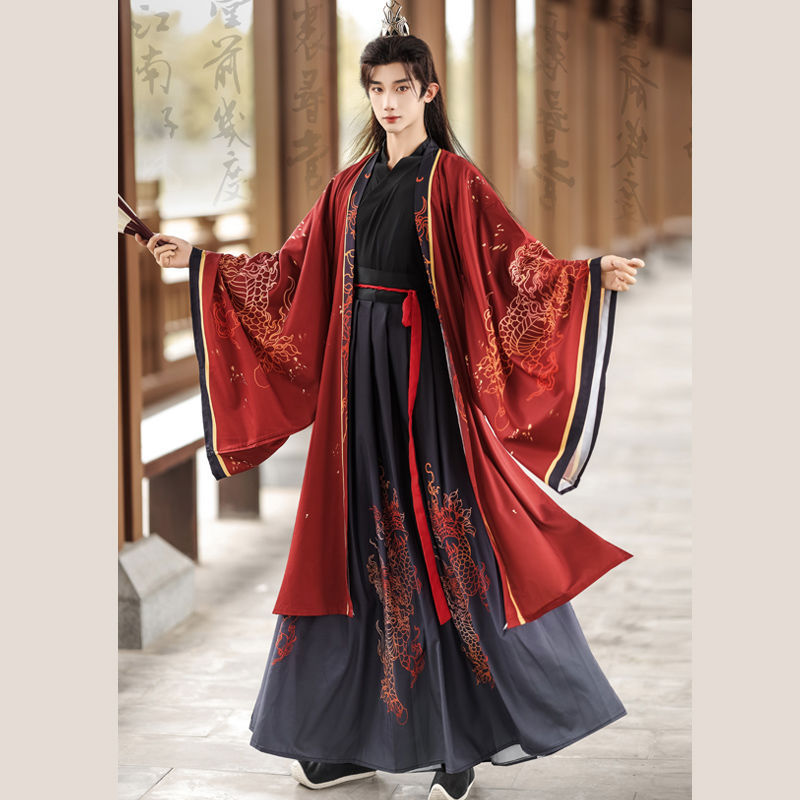 Original Hanfu 2026 New Style Chinese Style Cross-Collar Long Robe Cool and Stylish Unisex Pc Warrior Outfit Daily Ancient Costume Original Hanfu 2026 New Style Chinese Style Cross-Collar Long Robe Cool and Stylish Unisex Pc Warrior Outfit Daily Ancient Costume