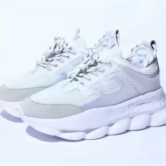 Purely Original Vietnamese Cross-Border Hot-Selling Versace-Style Thick-Soled Height-Increasing Casual Sports Shoes, Versatile Couple Shoes, Dad Shoes
