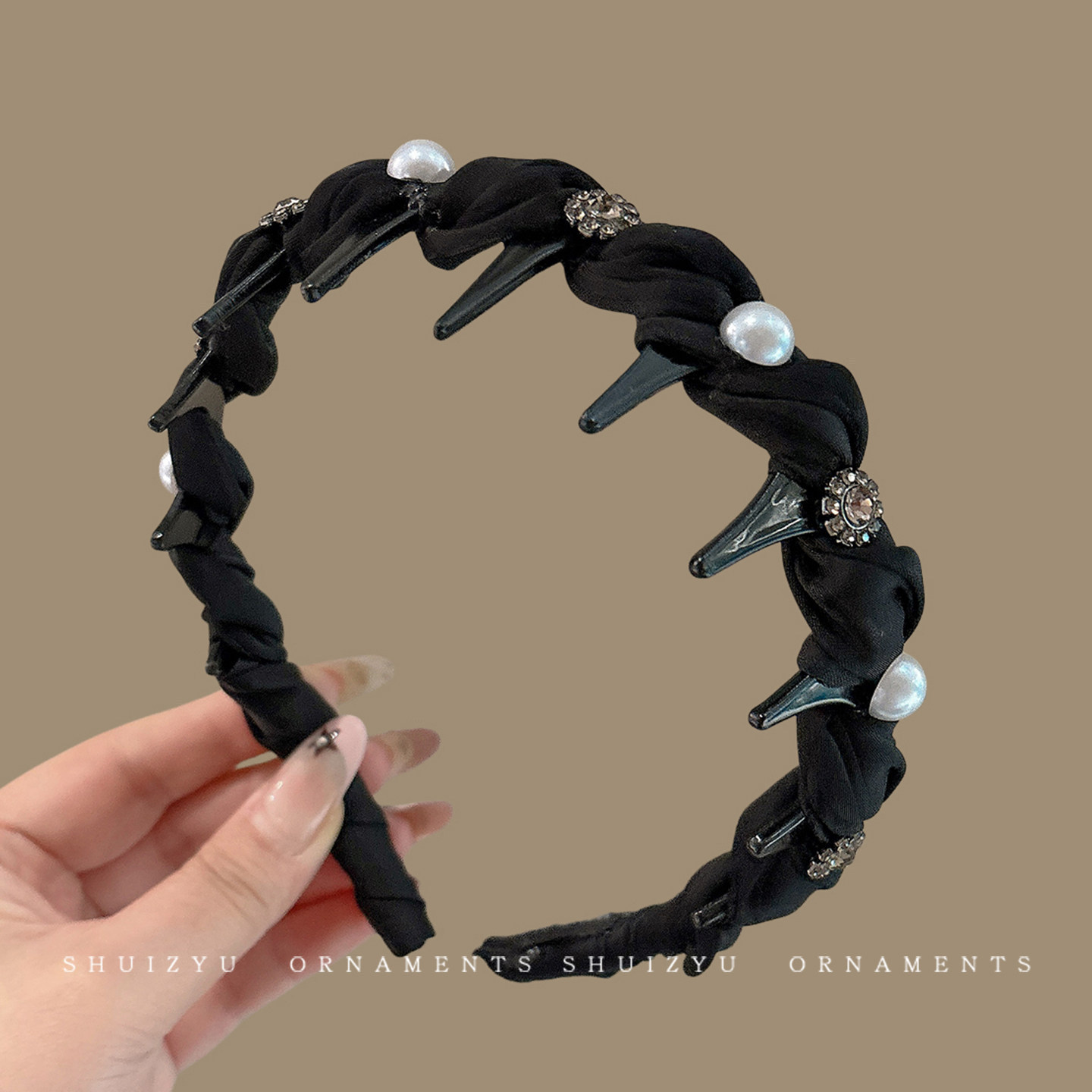 Diadema alta para mujer, nueva colección 2026, accesorio para el cabello estilo Chanel francés, elegante banda ancha para el cabello.