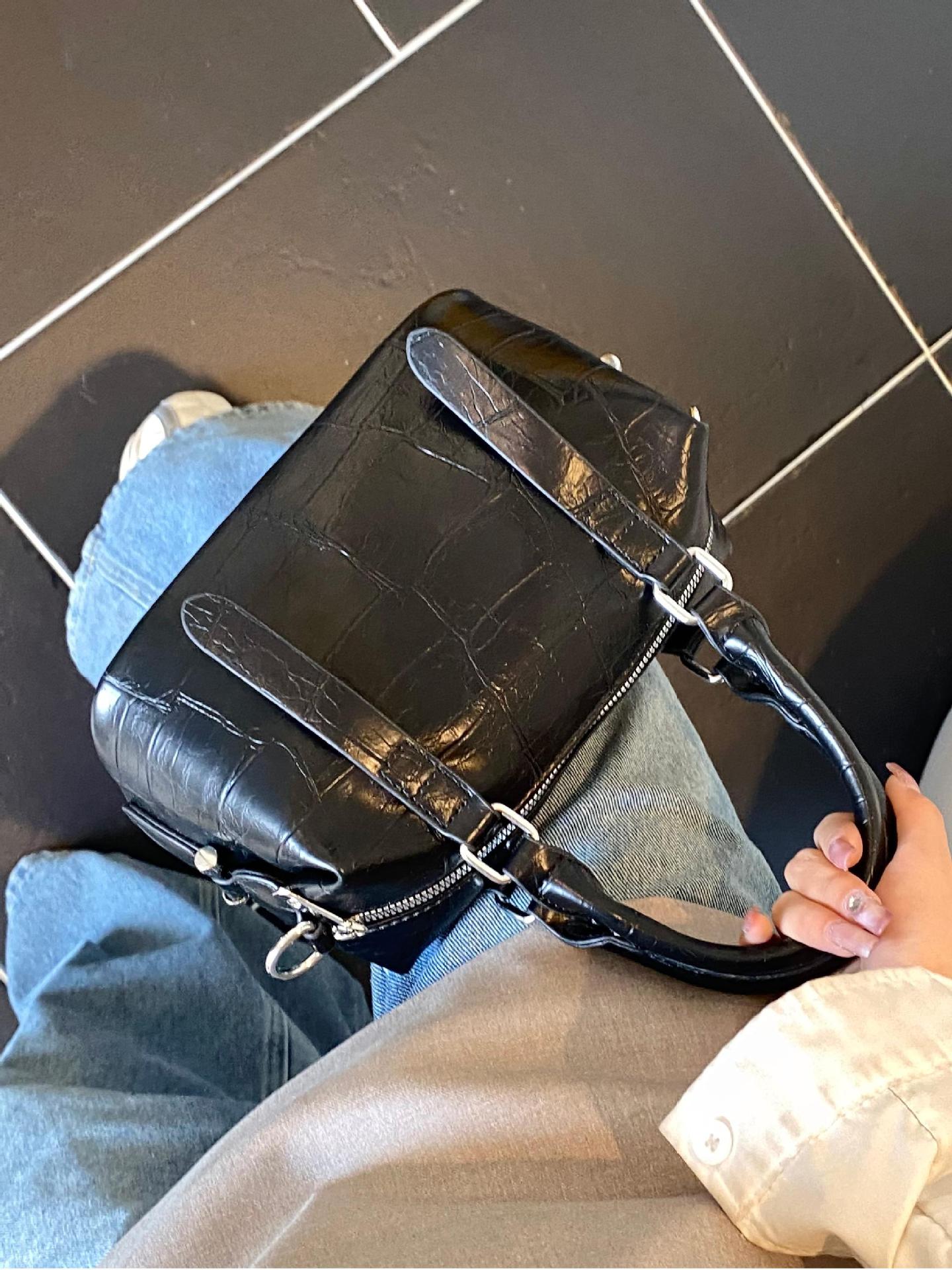 Nuevo comercio exterior transfronterizo 2025, bolso con patrón de piedra, bolso de hombro salvaje de estilo occidental para mujer, bolso de mensajero simple de moda