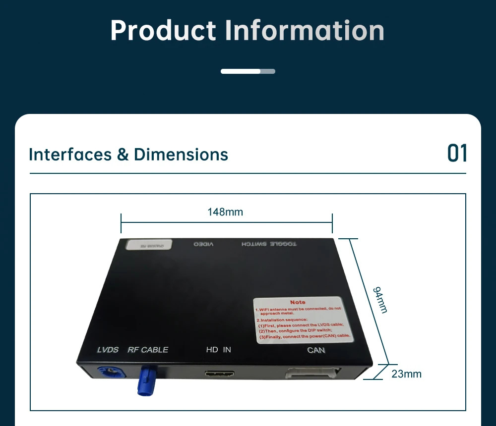 Wireless Carplay Car-Machine Interconnection Is Suitable for Porsche Pcm3.0 Pcm3.1 Decoder Module Decoder