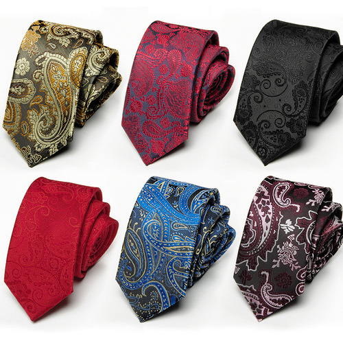 Black Pinstripe Necktie for Korean Men's Business Formal Professional Office Wear, 6cm Wide, Hand-Tied Casual Narrow Necktie