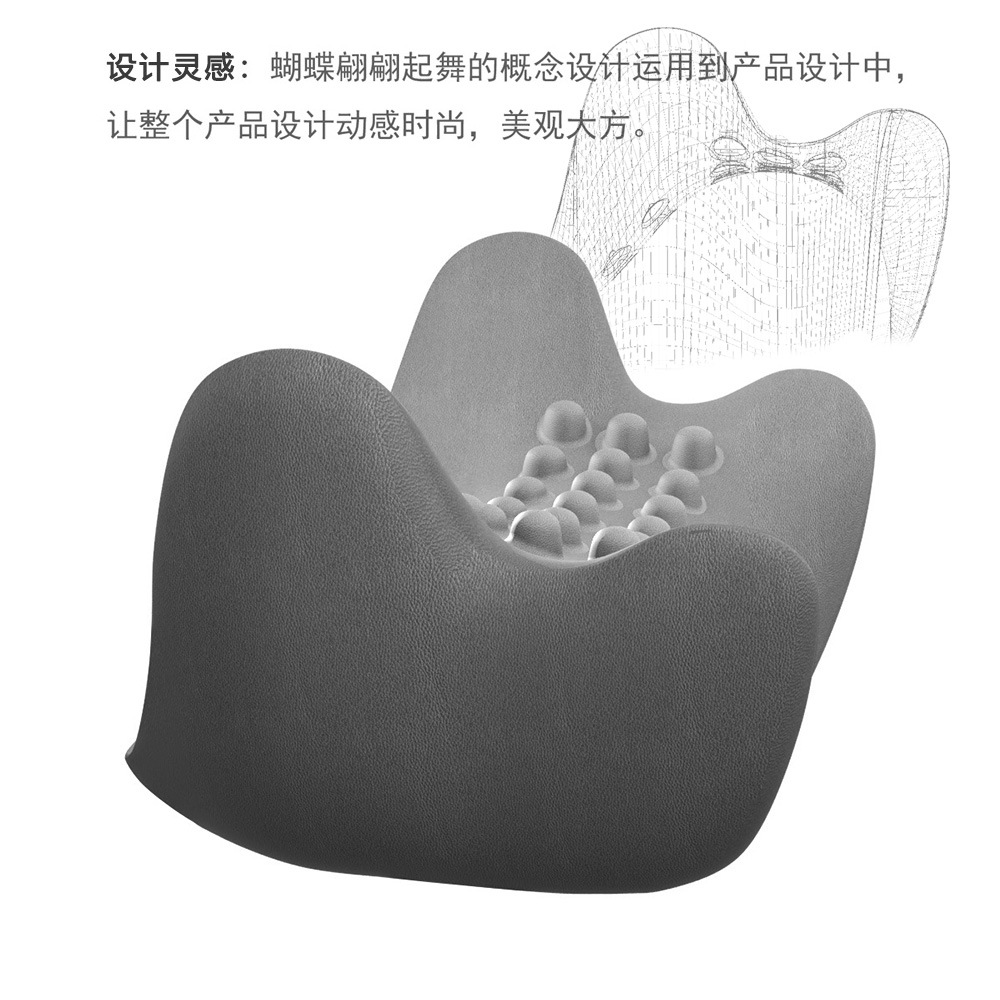 Venta caliente transfronteriza en stock mariposa almohada de tracción almohada de terapia de salud almohada de masaje de cuello adulto almohada cervical