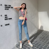 Light colour Split ends Straight Self cultivation Ladies Jeans 2021 Spring and summer Autumn new pattern Show thin Paige Stretch pants