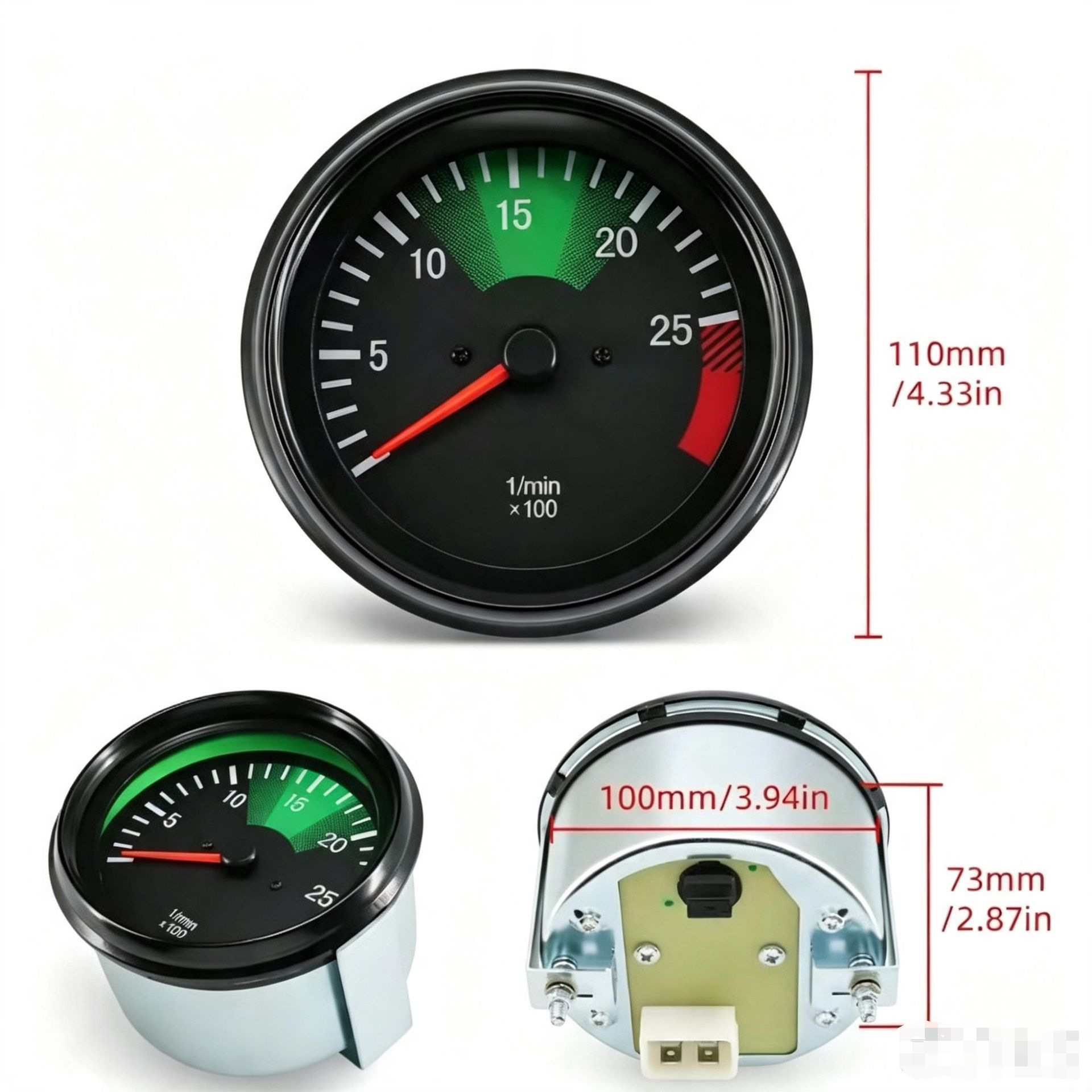 0-25 RPM tachometer 673HZ is suitable for Mercedes-Benz 100mm modified instrument electronic tachometer 0015424016