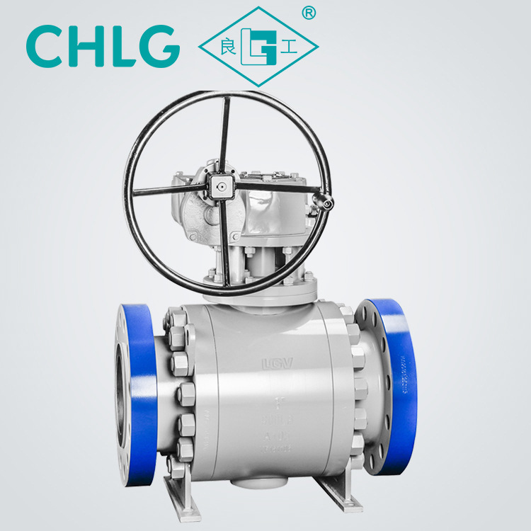 良固阀门厂高压锻钢球阀 法兰固定式球阀 蜗轮锻钢硬密封法兰球阀