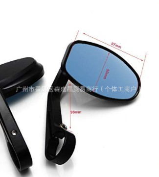 Motorcycle Rearview Mirror CNC Modified Handlebar Rearview Mirror Retro Car Handle Mirror Cross-border Factory Direct Supply Reflector