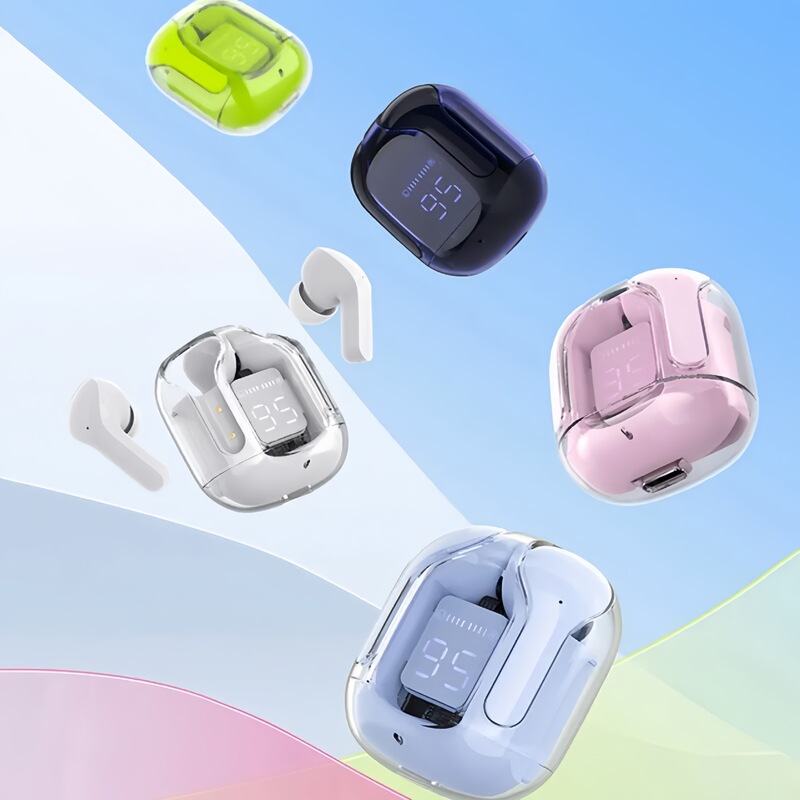 air31 インイヤー真のワイヤレス TWS Bluetooth ヘッドセットデジタルディスプレイステレオ 5.3 透明倉庫スポーツゲームホットスタイル|undefined
