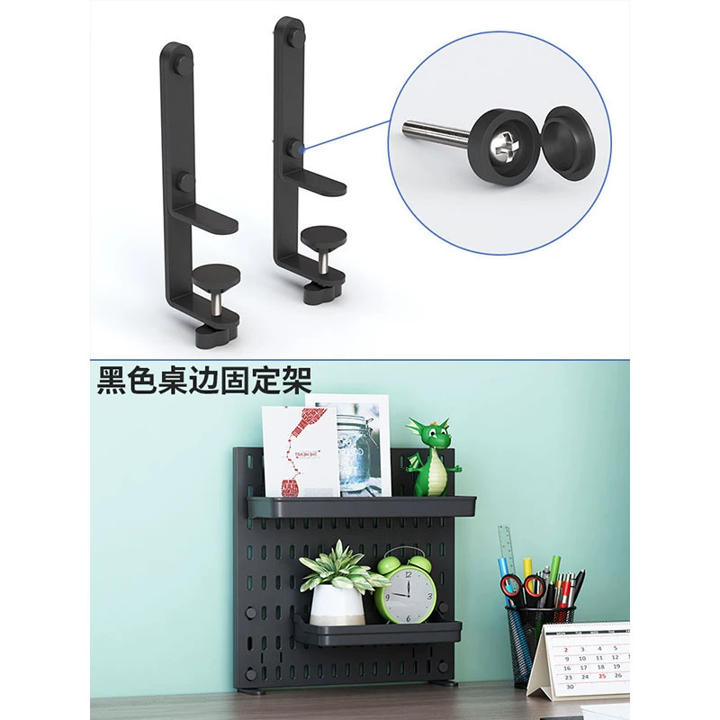 墙面全配件洞洞板收纳墙电竞房工具房厨房免打孔挂篮挂钩隔板支架