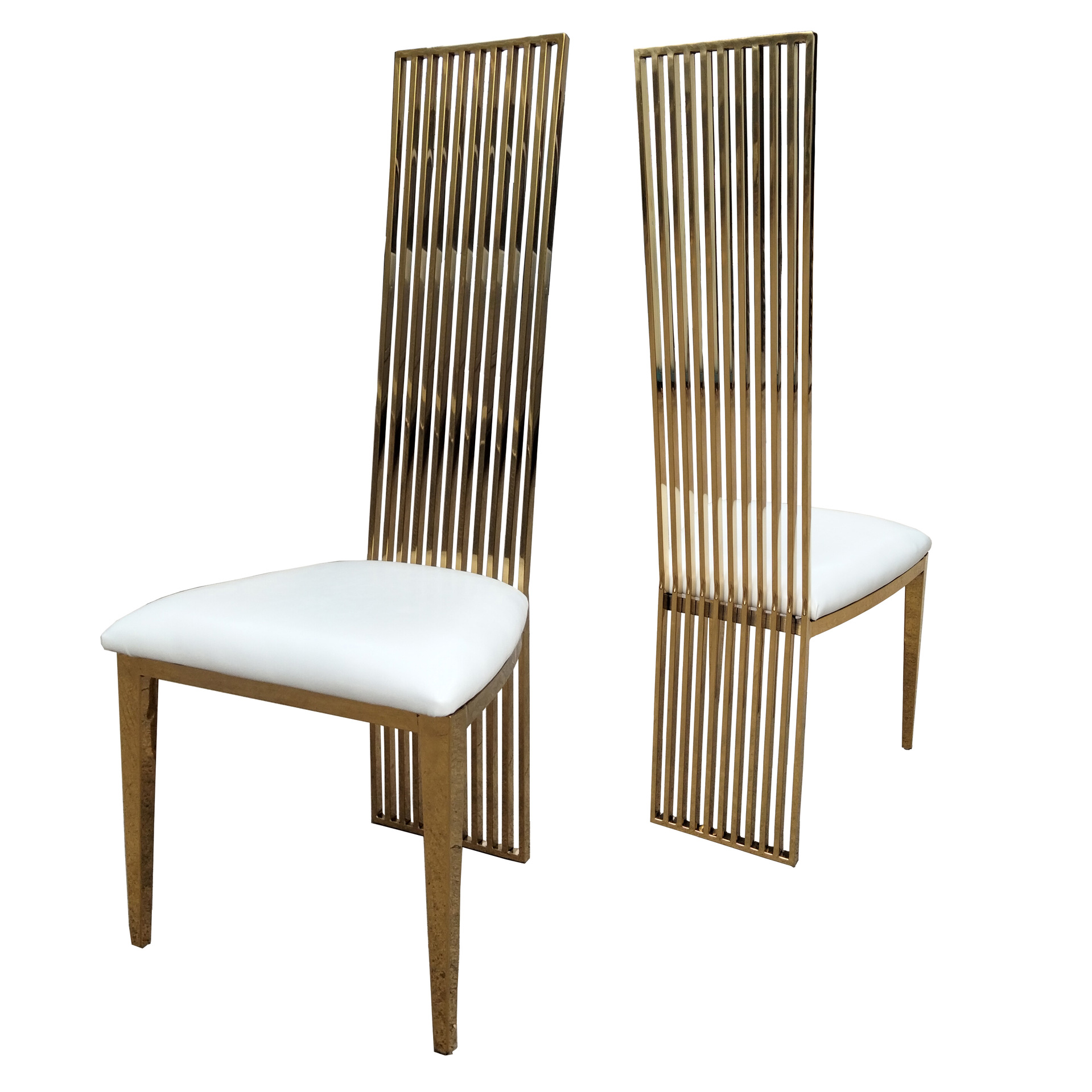 Sillas de comedor de acero inoxidable de Guangdong, sillas para banquetes, hoteles y bodas, sillas apilables con respaldo, taburetes de exterior de lujo ligero