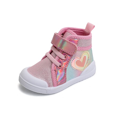 Children's cloth shoes high-top spring and autumn girls 'shoes cute princess shoes non-slip casual skate shoes shell toe sneakers