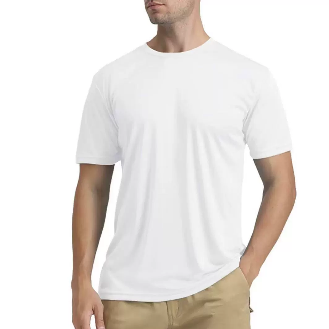 Летняя мужская быстросохнущая спортивная сетчатая футболка для бега на открытом воздухе, солнцезащитный крем с короткими рукавами, одежда для фитнеса, свободная однотонная эластичная футболка