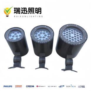 Factory Direct Sales 18W36W54W Outdoor Waterproof Led High-Power Hoop Floodlight Colorful Round Projection Light