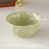 8-inch lace soup bowl-milk green