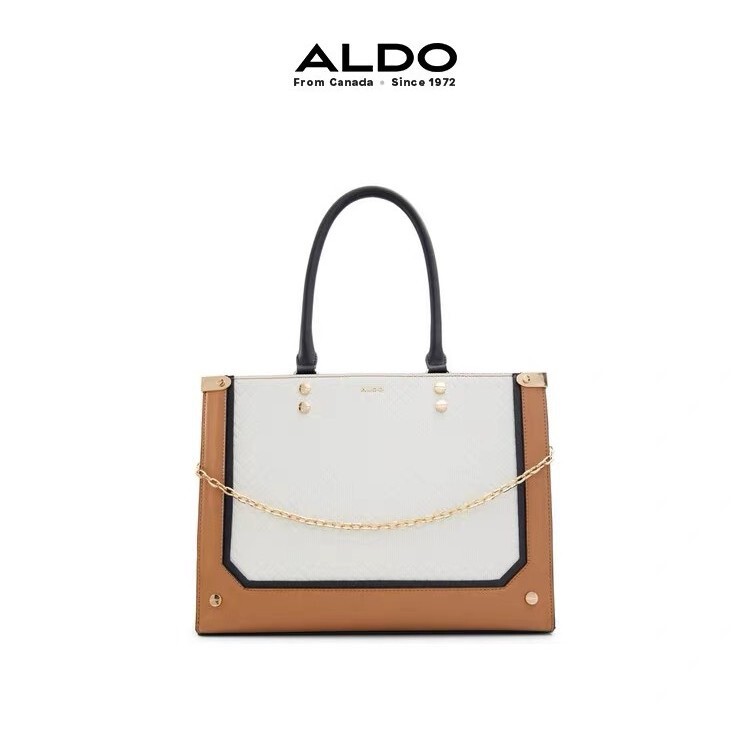 25 New Export Aldo Women's Square Satchel Crossbody Bag with Elegant Texture, Versatile Letters, Fashionable and Simple Elegant