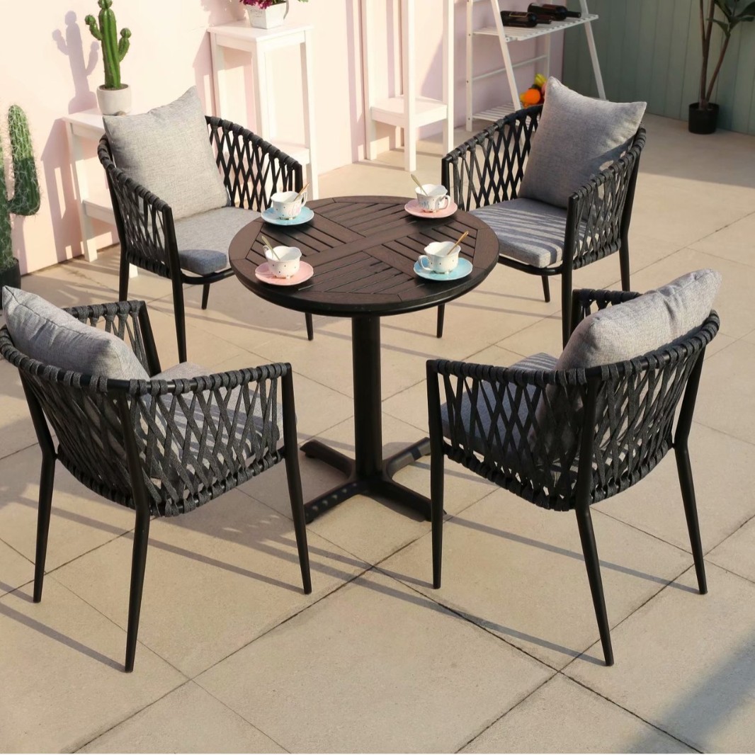 Chuangke 블랙 70 라운드 기둥 스플라이스 테이블 01