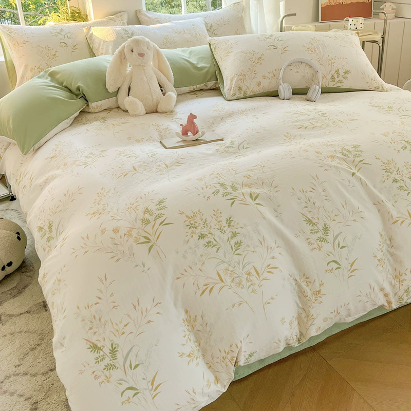 Duvet Cover Set (Fresh) Double-Layer Bedspread, 3–4 Piece Options, Multiple Patterns & Sizes