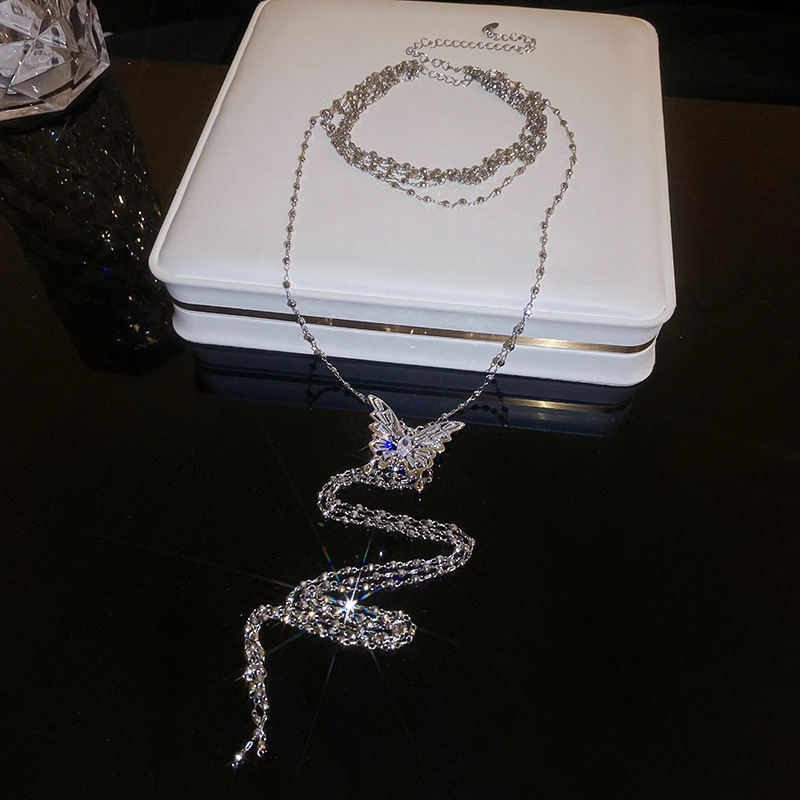 Dulce fresco caliente chica diamante incrustado amor Mang estrella collar moda creativa diseño sentido clavícula cadena frío estilo COLLAR COLGANTE Collar para las mujeres