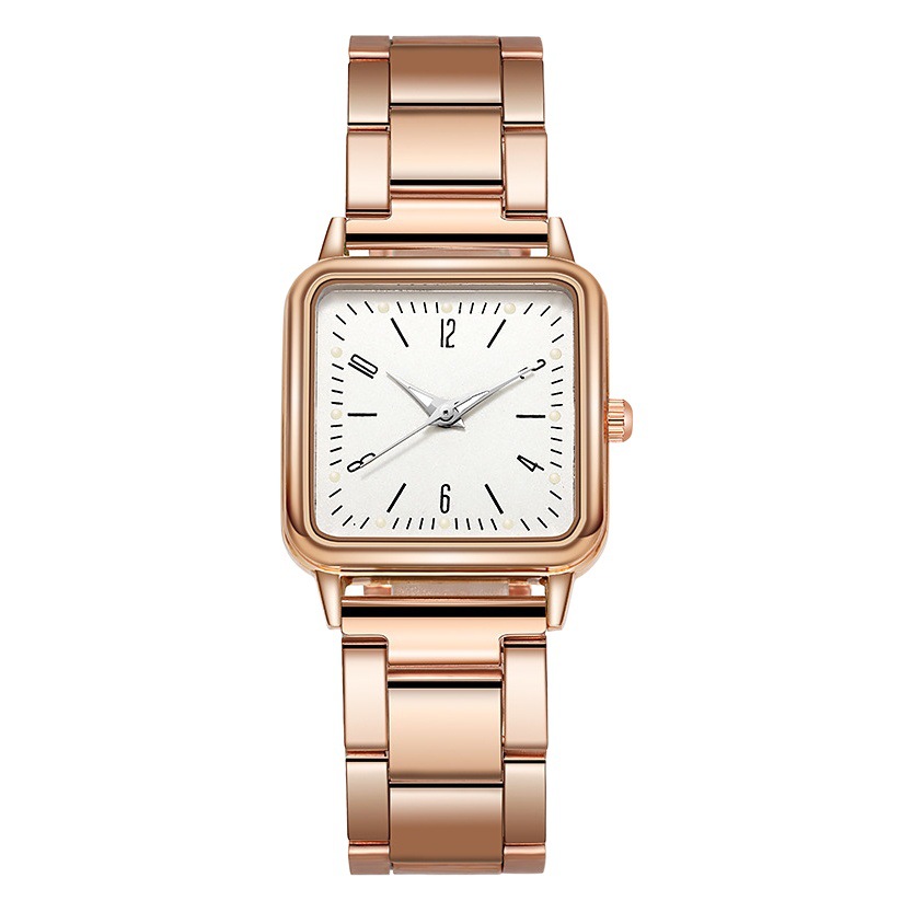 Nueva correa de acero digital Reloj luminoso para hombres y mujeres correa de acero reloj cuadrado reloj de mujer suministro en stock entrega de una pieza