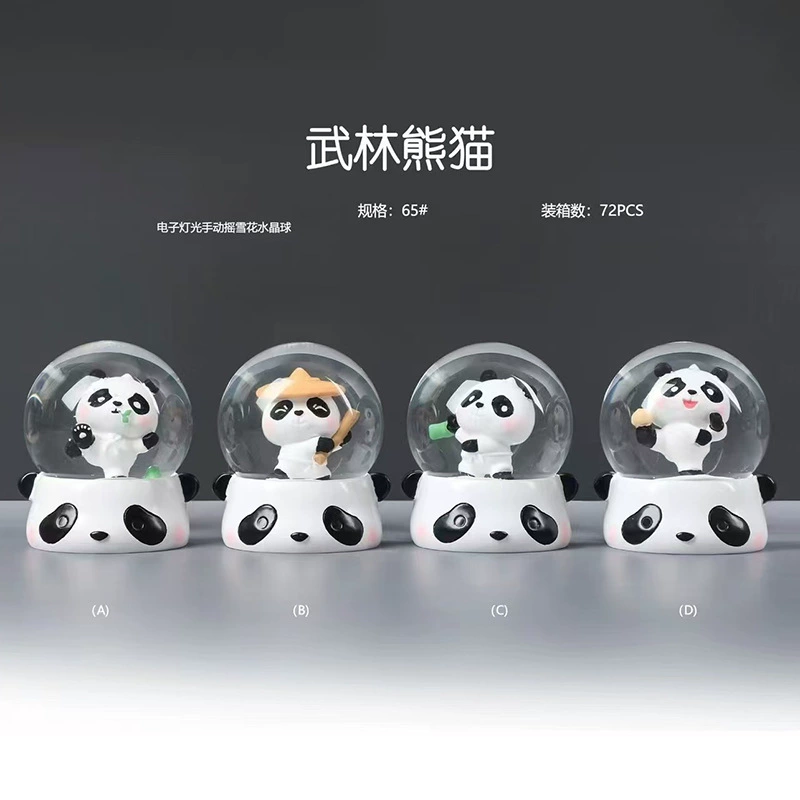 Новый хрустальный шар с пандой, милый подарок для девочек на праздник, для детей и друзей, прямые продажи с фабрики, креативные украшения