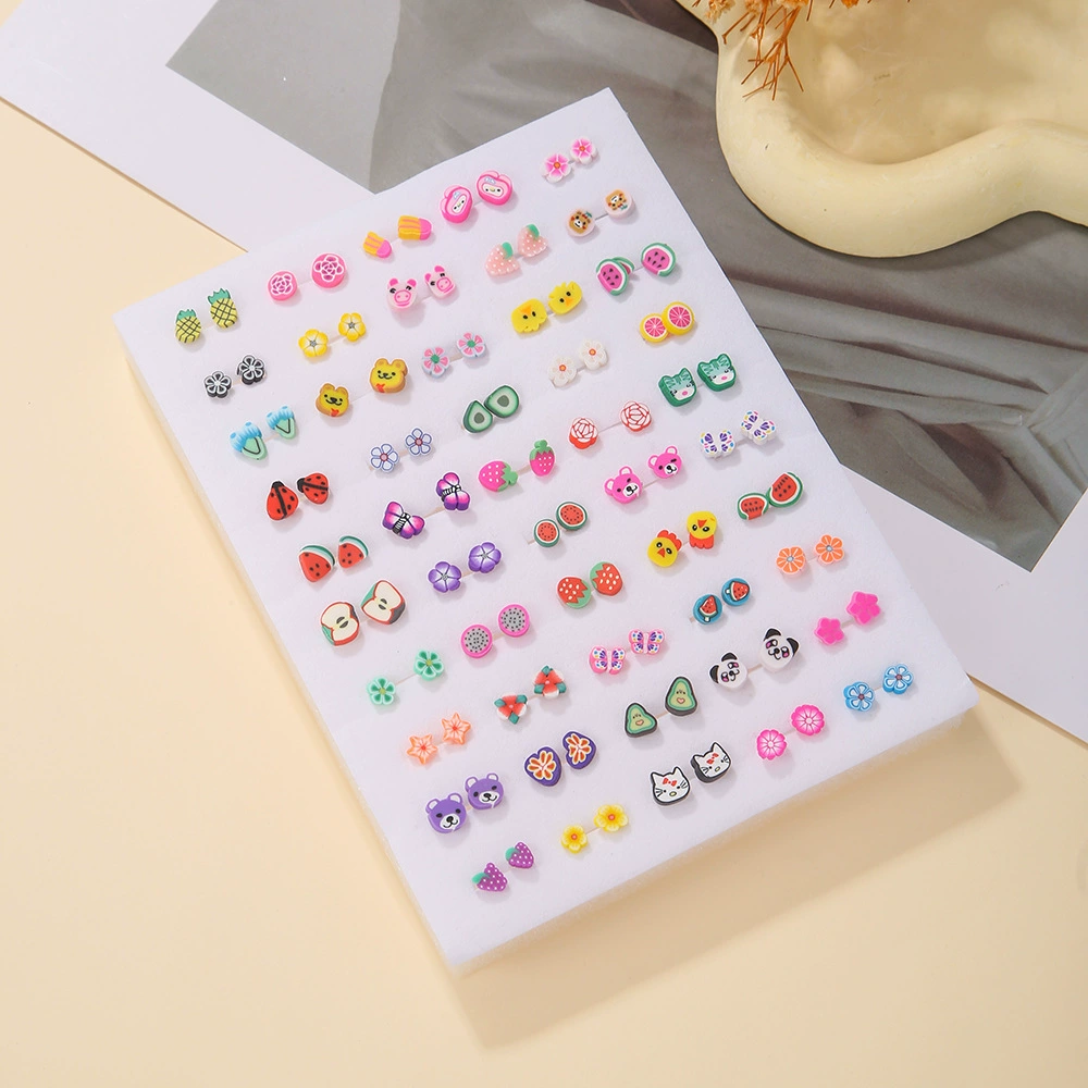 Д Earrings, fashionable lanyard holder, 100 pair, Korean style, simple and elegant design