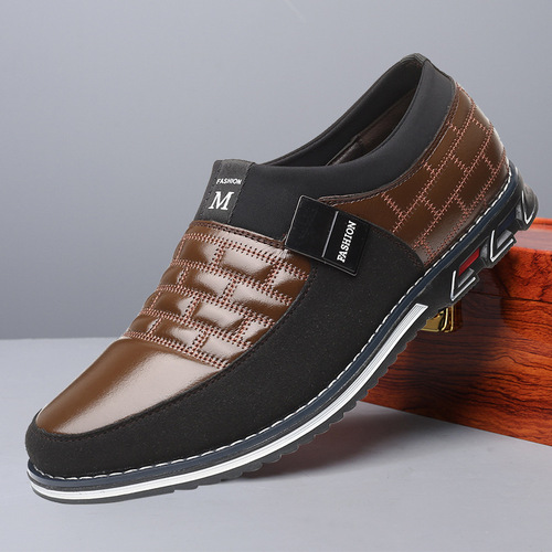 Cross-border men's shoes extra large size versatile casual shoes trendy one-step slip-on casual fashionable Loafers for driving the elderly 4950